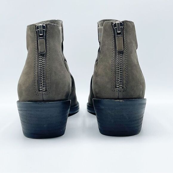 Eileen Fisher Vanda tumbled nubuck cutout leather bootie - size 8 - Picture 3 of 10